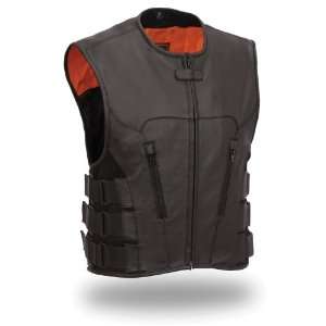 First Manufacturing Mens Updated SWAT Team Style Vest (Black, X Large 