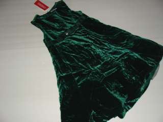   Holiday Celebrations Girls Size 12 Green Velvet Dress NEW  