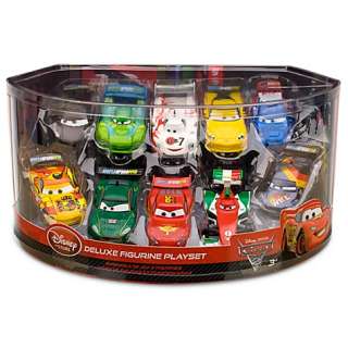 DELUXE DISNEY CARS 2 FIGURE PLAY SET 10 PC SOLD OUT  