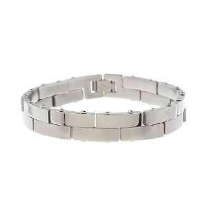  Edforce Stainless Steel Double Row Bracelet Jewelry