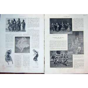  Ballet Bali Dance Cambodia Guinnea French Print 1931