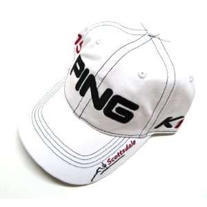 Ping K15 White Golf Hat with Scottsdale Logo Sports 