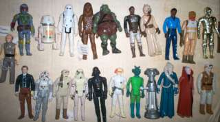   Vintage Figure Lot/R5 D4/Darth Vader/Boba Fett/Greedo/C 3PO/Kenner