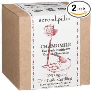 SerendipiTea Chamomile, Organic Chamomile Tea & Tisane, 2 Ounce Boxes 