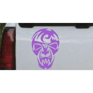 Purple 22in X 14.9in    Tribal Skull Mask Skulls Car Window Wall 