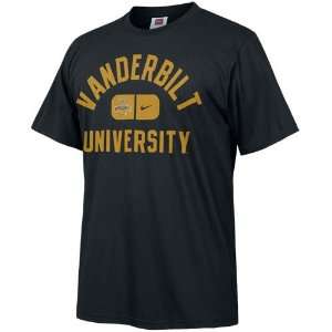   Commodores Black College Athletic T shirt