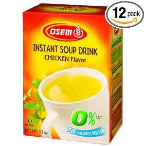 Osem Chicken Flavor Soup Mix, 1.2 Ounce Packages (Pack of 12)  