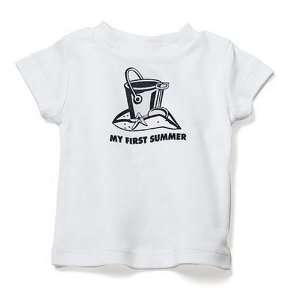 UV Protective My First Summer T Shirt   White 6 Months