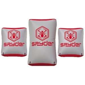  Spyder Paintball Blow Up Bunker Brick Combo   Grey/Red 