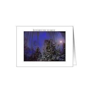  Christmas, Icicle Magic On A Cold Winters Night Card 