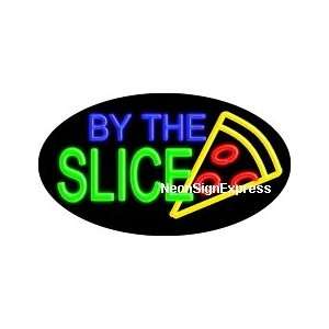  Pizza by the Slice Flashing Neon Sign 