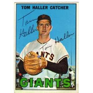  Tom Haller San Francisco Giants #65 1967 Topps Autographed 