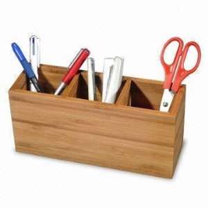  Creative Home Bamboo Stationery Accessories   3 Section 