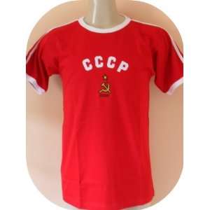  CCCP (RUSSIA) T SHIRT 100 % COTTON SIZE SMALL .NEW 