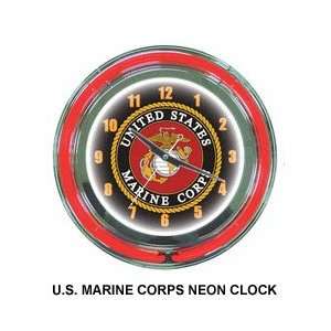  US Marine Corps Neon Clock 18