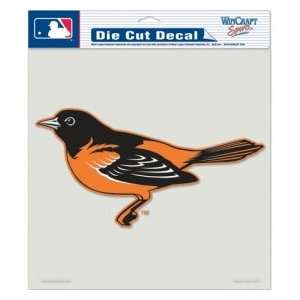  Baltimore Orioles Die Cut Decal   8x8 Color Sports 