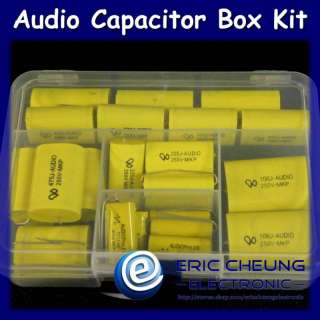 value 24pcs Audiophiler MKP Audio Capacitor Box Kit  