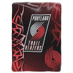  Portland Trail Blazers Colorful Raschel Blanket Throw 