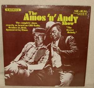   RADIO 1/200 OOP TV MOVIE AMOS N ANDY SHOW SECRET MELODY COMEDY  