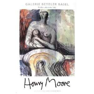  Galerie Beyeler Basel by Henry Moore 19.00X28.75. Art 