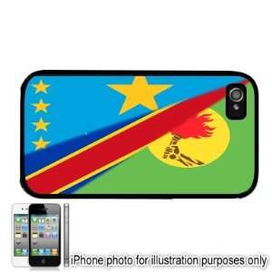  DRC Congo History Flag Apple iPhone 4 4S Case Cover Black 