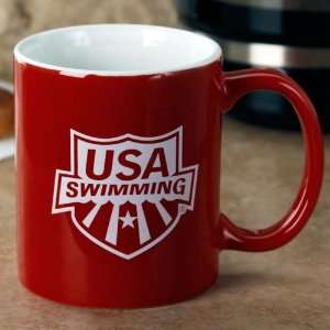  USA Swimming Red 11 oz Logo Mug