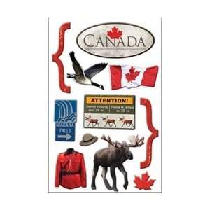   Paper House 3 D Sticker Canada; 3 Items/Order Arts, Crafts & Sewing