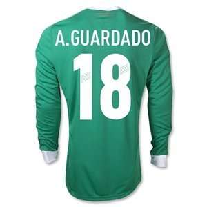  adidas Mexico 11/12 A. GUARDADO Home Long Sleeve Soccer 
