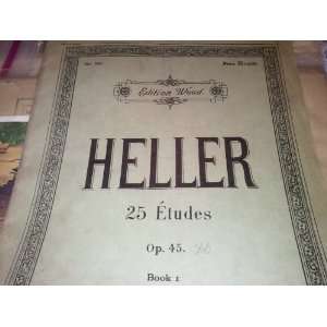  Heller 25 Etudes Op.45 Book 1 Stephen Heller Books