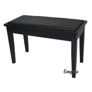  Black Grand Piano Bench Yamaha   Upholstered Top with Wood 