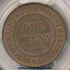 AUSTRALIA   1936 One Penny, George V   PCGS MS63RB