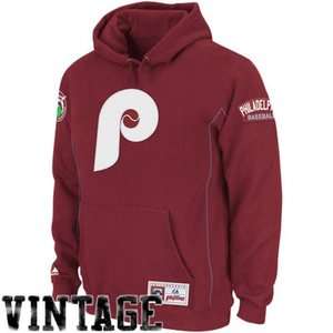 Philadelphia Phillies Maroon Cooperstown Be Proud Vintage Hoodie 