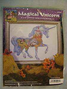 Design Works Magican Uniorn Counted Cross Stitch Picture Kit  