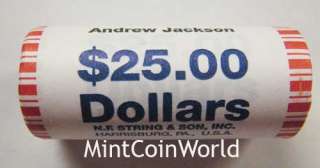 2008 P Andrew Jackson Presidential Dollar $25 BU Roll  
