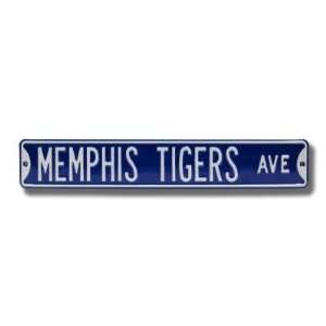  Memphis Tigers Avenue Sign 6 x 36 NCAA College Athletics 