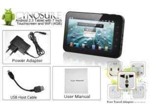 operating system and software package contents android 2 3 tablet 