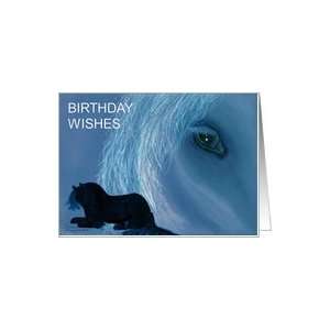  Equine Grace Blues   birthday Card Card Health & Personal 