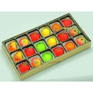 Assorted Fruit 18pcs 8oz Marzipan Grocery & Gourmet Food