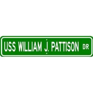  USS WILLIAM J PATTISON APD 104 Street Sign   Navy Patio 