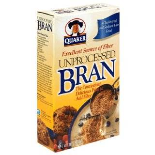    Quaker Unprocessed Bran, 8 Ounce Boxes (Pack of 12