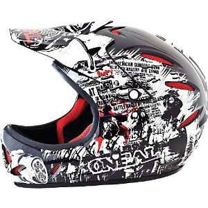   Invader Mens Bike Race BMX Helmet   Black/White / X Small Automotive