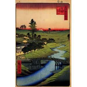   Japanese Art Utagawa Hiroshige Furukawa River, Hiroo