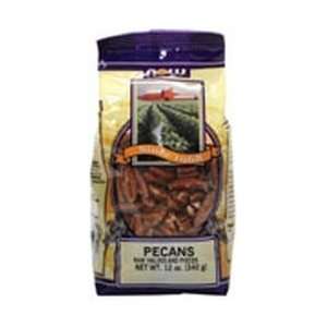  Pecans Halved & Pieces 12 Oz   NOW Foods Health 