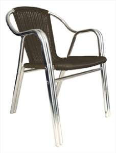 Commercial Outdoor Aluminum PE Weave Arm Chair  