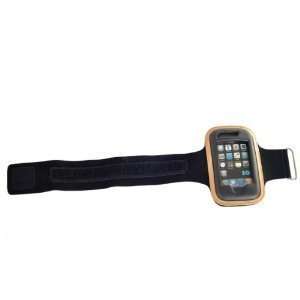  Black & Tan Velcro Sports Armband Holder for Apple iPhone 