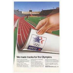   Atlantic Richfield Olympic Track Coliseum Print Ad