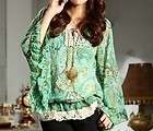New urban people Boutique Fancy Bell sleeves Chiffon Blouse Top S free 