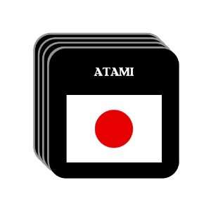  Japan   ATAMI Set of 4 Mini Mousepad Coasters 