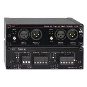  RDL RU MLA2 Audio Preamplifier 2 CH, Detachable IO 