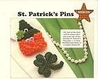 St. Patricks Pins & Holiday Lights Magnets Plastic Can